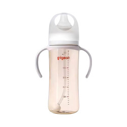 贝亲 PPSU宽口径双把手奶瓶330ml LL号奶嘴 9个月+ AA271