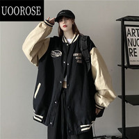 UOOROSE 拼接刺绣 棒球服