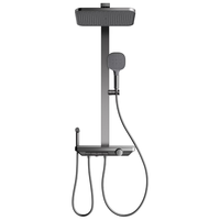 箭牌摩雨花洒淋浴方杆花洒套装 大顶喷淋浴器卫浴精铜