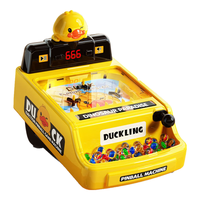 迪漫奇 弹珠机儿童玩具早教闯关弹射游戏机小黄鸭专注力训练亲子互动双人对战计分桌面游戏女男孩40珠