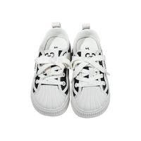 思加图童鞋儿童小白鞋春秋季女童软底板鞋中童运动鞋男童低帮休闲鞋子潮 O97476黑色 32