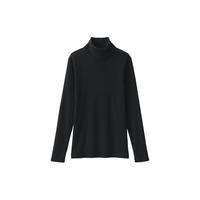 無印良品 MUJI(無印良品 )女式 使用大豆纤维罗纹编织高领长袖T恤打底衫女款上衣BB2Q5A4A