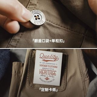 马登 MADEN美式复古解构工装裤多口袋宽松阔腿裤春秋女士休闲裤弯刀长裤子女 灰咖 L