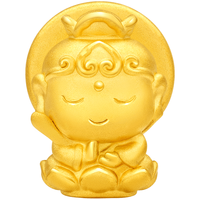 周大福 十二生肖国潮小神仙本命佛菩萨足金黄金转运珠多款