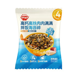秋田满满 儿童零食 拌饭海苔碎 高钙高铁 无添加盐 营养无添加 9.5g 1袋