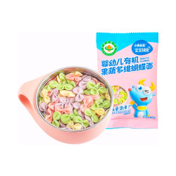 小鹿蓝蓝 婴幼儿有机蝴蝶面 果蔬面条 25g 6盒