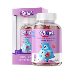 养生堂 成长快乐儿童复合多种维生素软糖 果味型 胆碱+锌 200粒 1件