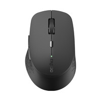 雷柏 M300G 无线蓝牙多模式鼠标 2.4G通用 轻音静音 人体工程学 商务灰