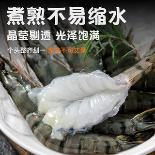 优牧冠越南特大号黑虎虾 草虾 冷冻大虾大号对虾夜宵烧烤食材 加大号 2.2斤(净重)  17-19cm