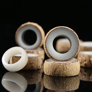 白玉菩提 戒指半成品 DIY手工礼品