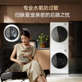 松下 XQG100-N4M1+NH-N4MR1 三变频智投除毛 洗烘套装