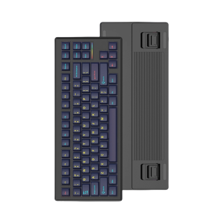 HELLO GANSS GANSS/高斯 GS3075TPRO 机械键盘 三模 84键 五层填充 KTT 静音红轴 凝夜彩