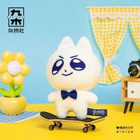 九木杂物社 领结猫蓝眼泪毛绒挂件 背包挂饰钥匙扣玩偶 生日礼物