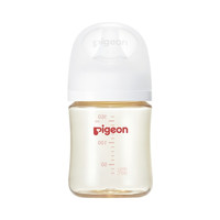 贝亲 玻璃奶瓶宽口径PPSU材质 耐摔防胀气 仿母乳自然实感 白色 160ml
