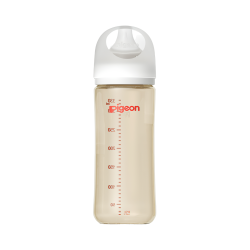 贝亲 玻璃奶瓶宽口径PPSU材质 耐摔防胀气 仿母乳自然实感 白色 240ml