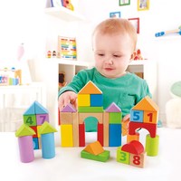 Hape 儿童益智积木玩具 40粒大颗粒 1岁+