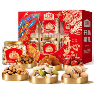 沃隆 坚果礼盒1250g/6罐装 年货大礼包礼盒