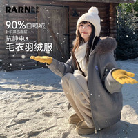 RA&RN 保暖 女士羽绒服 毛领