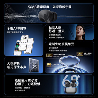 Microkia Pro S5 主动降噪 黑色 蓝牙耳机