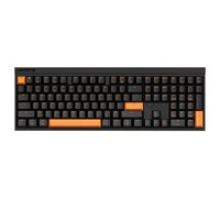 CHERRY MX2.0S PRO 机械键盘 三模 蓝牙 全键无冲 PBT键帽 红轴 黑橙色夜焰版
