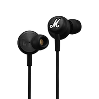 Marshall MODE USB-C耳机入耳式摇滚重低音内置麦克风有线耳塞 黑色