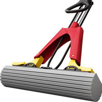 美丽雅 胶棉拖把38cm家用一拖净免手洗吸水海绵墩布拖地洗脱刮拖一体