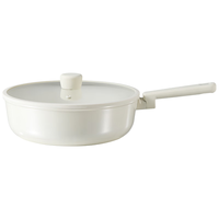 卡罗特不粘锅炒锅家用有钛陶瓷轻量平底锅电磁炉燃气灶炒菜锅 有钛不沾炒锅白色 28cm