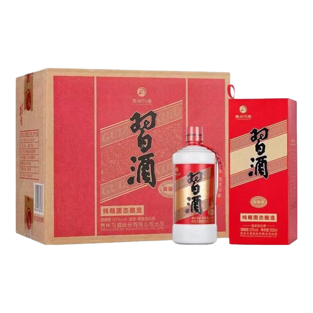 8日0点、PLUS会员：习酒 圆习酒 2024年-26年产 酱香型 白酒 53度 500ml*6瓶整箱装
