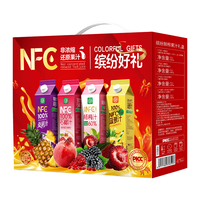 养益君NFC果汁饮料1L*4瓶桑葚菠萝杨梅石榴多口味新年过年年货礼盒