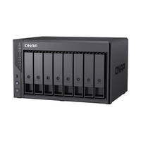 威联通 Qu805企业级家庭存储 16G内存N150 八盘位网络存储NAS私有云 AI相册手机备份