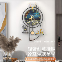 凯诺时 静音网红挂钟 客厅时钟 石英钟 轻奢创意大气挂墙时尚简约