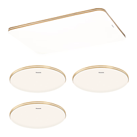 松下吸顶灯客厅灯超薄灯具简约全光谱卧室灯 明畔棕三室一厅