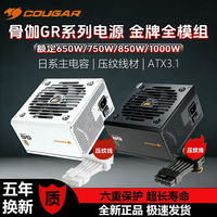 骨伽 GR系列650W/750W/850W电源金80plus牌全模组日系电容蟒纹线