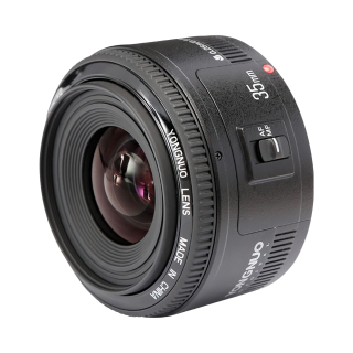 永诺 F2 35mm F2.0 广角定焦全画幅镜头 自动对焦 F2大光圈 人像 黑色 广角EF口 佳能口