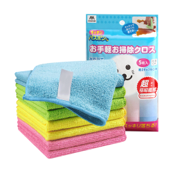 CONDOR 日本抹布 超细纤维家用抹布 28*28cm 5片 双面洗碗布 不掉毛 吸水毛巾