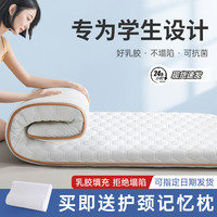 黛圣婕 乳胶抗菌床垫学生宿舍专用0.9m打地铺单人榻榻米家用软垫可折叠