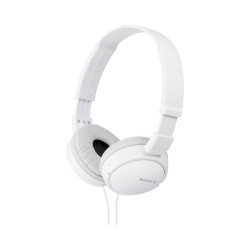 索尼 MDR-ZX110AP 头戴式有线耳机 带麦 重低音 舒适 白色