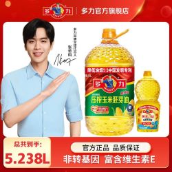 多力 压榨玉米油4L和黄金3益葵花籽油238ml