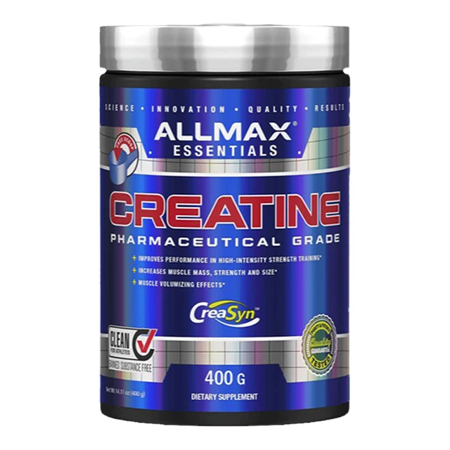 ALLMAX纯一水肌酸粉补剂99.99%增肌体考耐力氮泵非锌镁bcaa