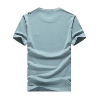 七匹狼男士T恤短袖夏季冰丝光棉圆领打底衫男休闲百搭男装纯色短T男士Z 211灰绿色-2500款 4XL (190) 190/104A/XXXXL