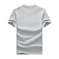 七匹狼（SEPTWOLVES）短袖T恤男夏季圆领字母LOGO刺绣打底衫男装潮流休闲凉感男装上衣 005(浅灰) 3XL (185)
