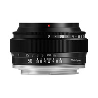 铭匠光学 50mm F2 定焦镜头 大光圈 金属机身 小巧轻便 黑色