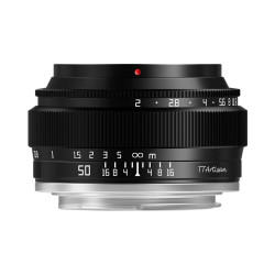 铭匠光学 50mm F2 定焦镜头 大光圈 金属机身 小巧轻便 黑色