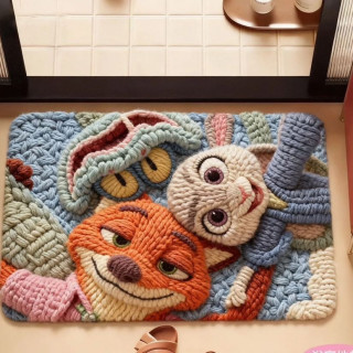 硅藻泥 卡通仿编织地垫 40m*60cm 朱迪尼克