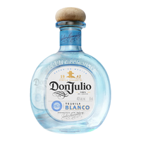 唐胡里奥龙舌兰陈酿洋酒 墨西哥 调酒基酒套装 珍藏白标小酒 50mL 2瓶