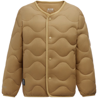 波司登(BOSIDENG)秋冬轻薄羽绒服男女儿童款90绒5A抗菌三防保暖内胆外套T40135030 奶糖棕7649 130 /64 130/64