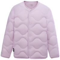 波司登（BOSIDENG）秋冬轻薄羽绒服男女儿童款90绒5A抗菌三防保暖内胆外套T40135030 冰雾紫6309 150 /72 150/72