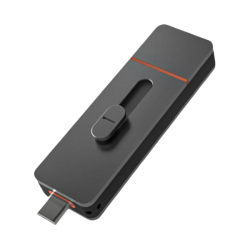 联想 小新系列 US510 U盘 USB3.2 双接口 推拉设计 深灰色