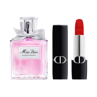Dior 口红礼盒 花漾红唇香水 花漾女士淡香水 30ml+丝绒蓝金口红999 3.5g