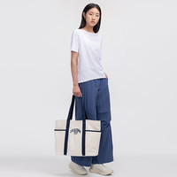 lululemon丨Daily 多口袋设计帆布手袋 *学院风 LU9CHRS 自然米白/恣意蓝 O/S
